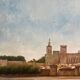 The Avignon Bridge, signed L. Baudoin, 1971