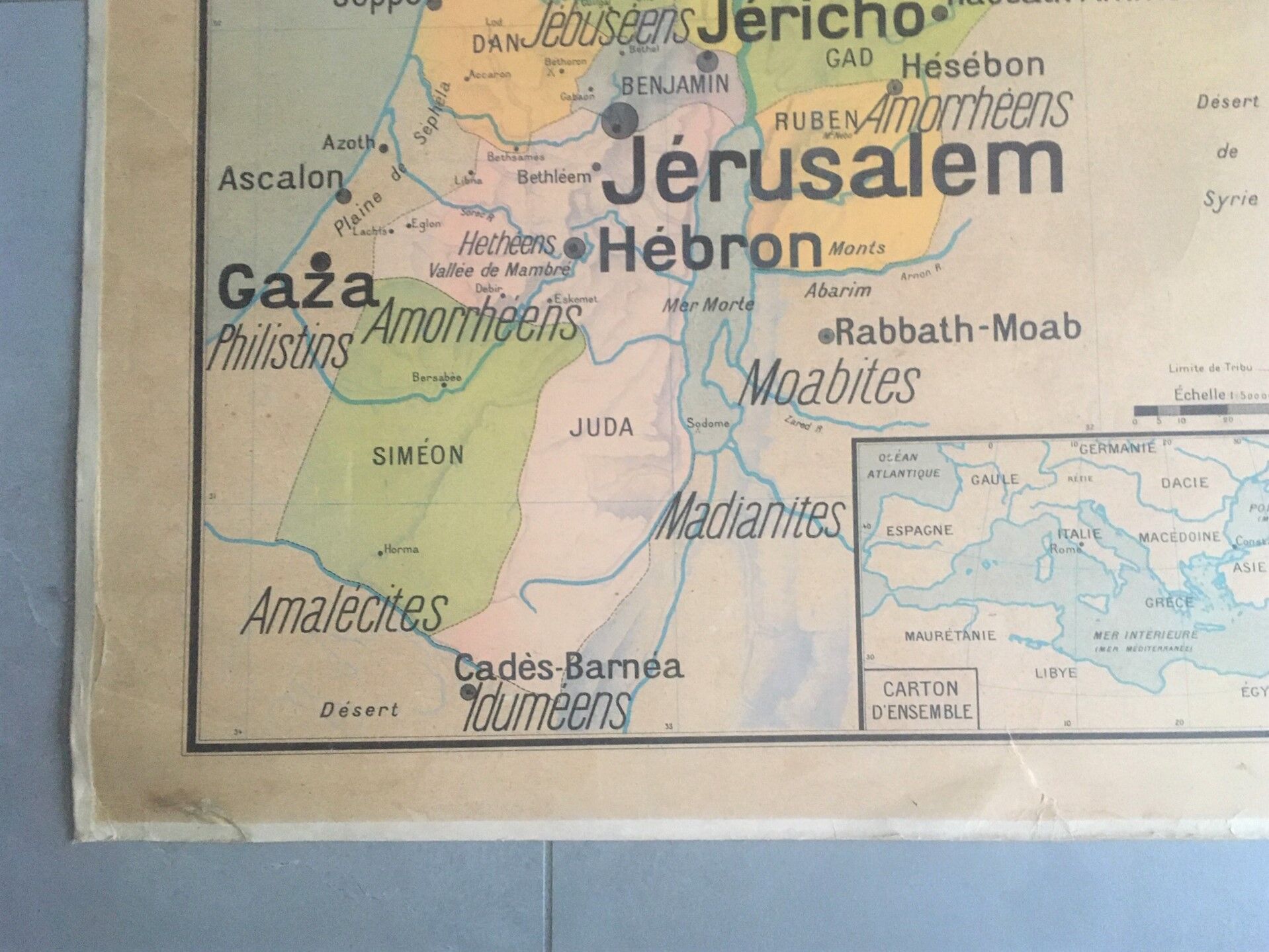 Vidal Lablache School Card No. 23 Palestine