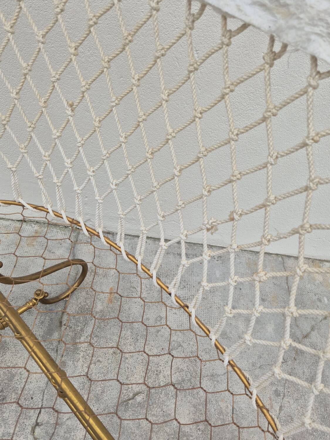 19th century brass rocking cradle from a castle