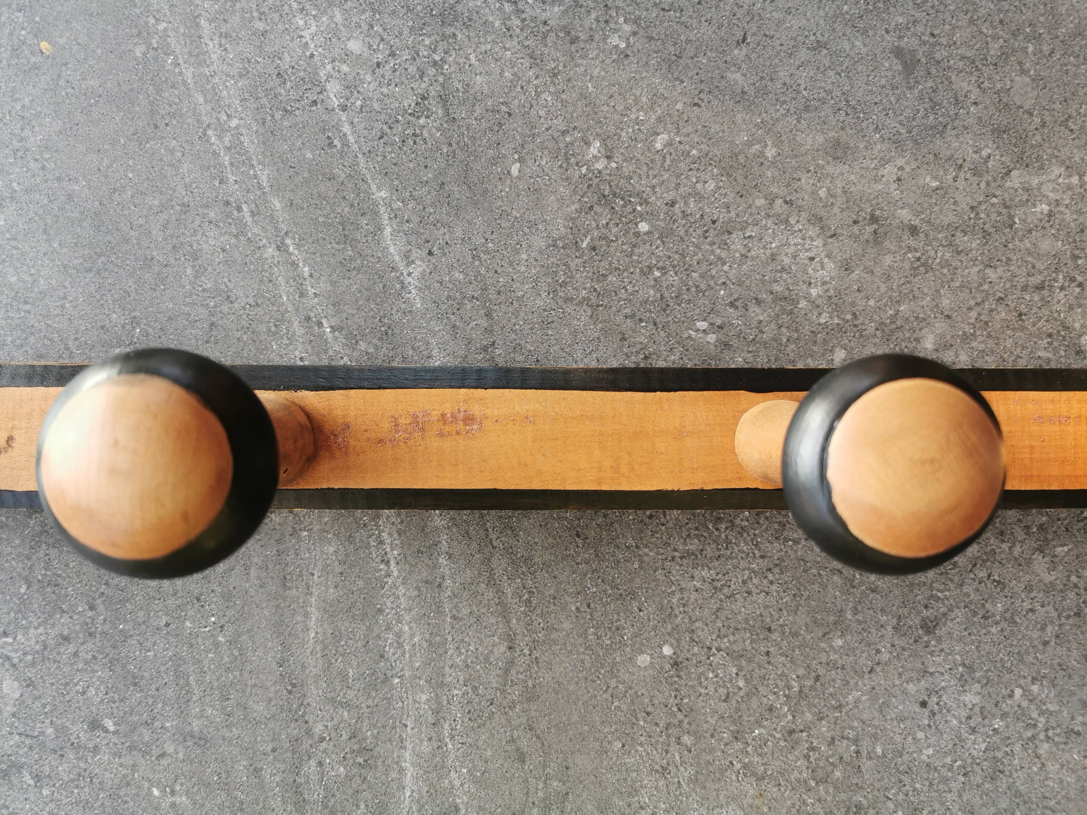 Antique wooden coat holder