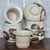 Studio Pottery Tea Cup, Saucer and Infuser Set
