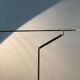 Vintage brass counterweight floor lamp