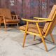 Paire de fauteuils Thonet Boomerang