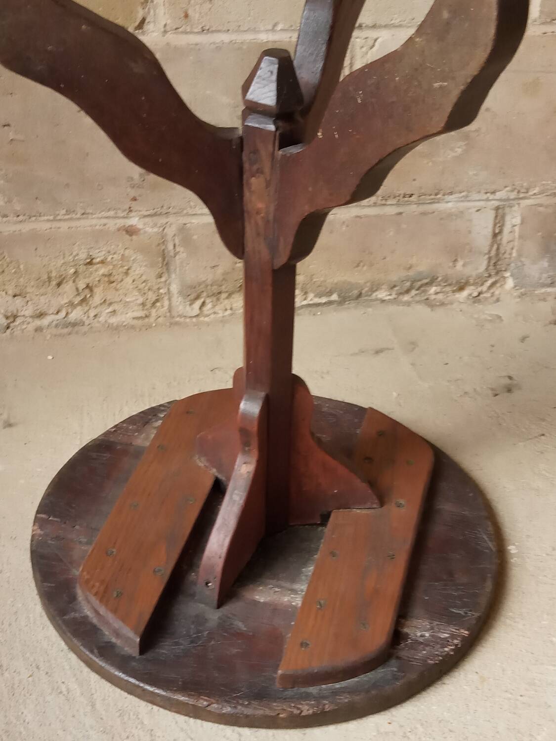 19th century oak pedestal table