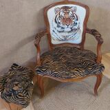 Armchair Louis XV tiger