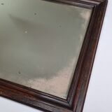 Old rectangular mirror, wooden frame 51x37cm