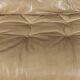 Italian 20thc beige "soriana" leather sofa by tobia scarpa for cassina