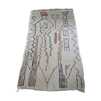 Tapis berbère en laine tissée à la main