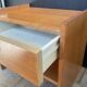 Vintage beech bedside table from the 1970s.