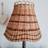 Antique rattan lampshade