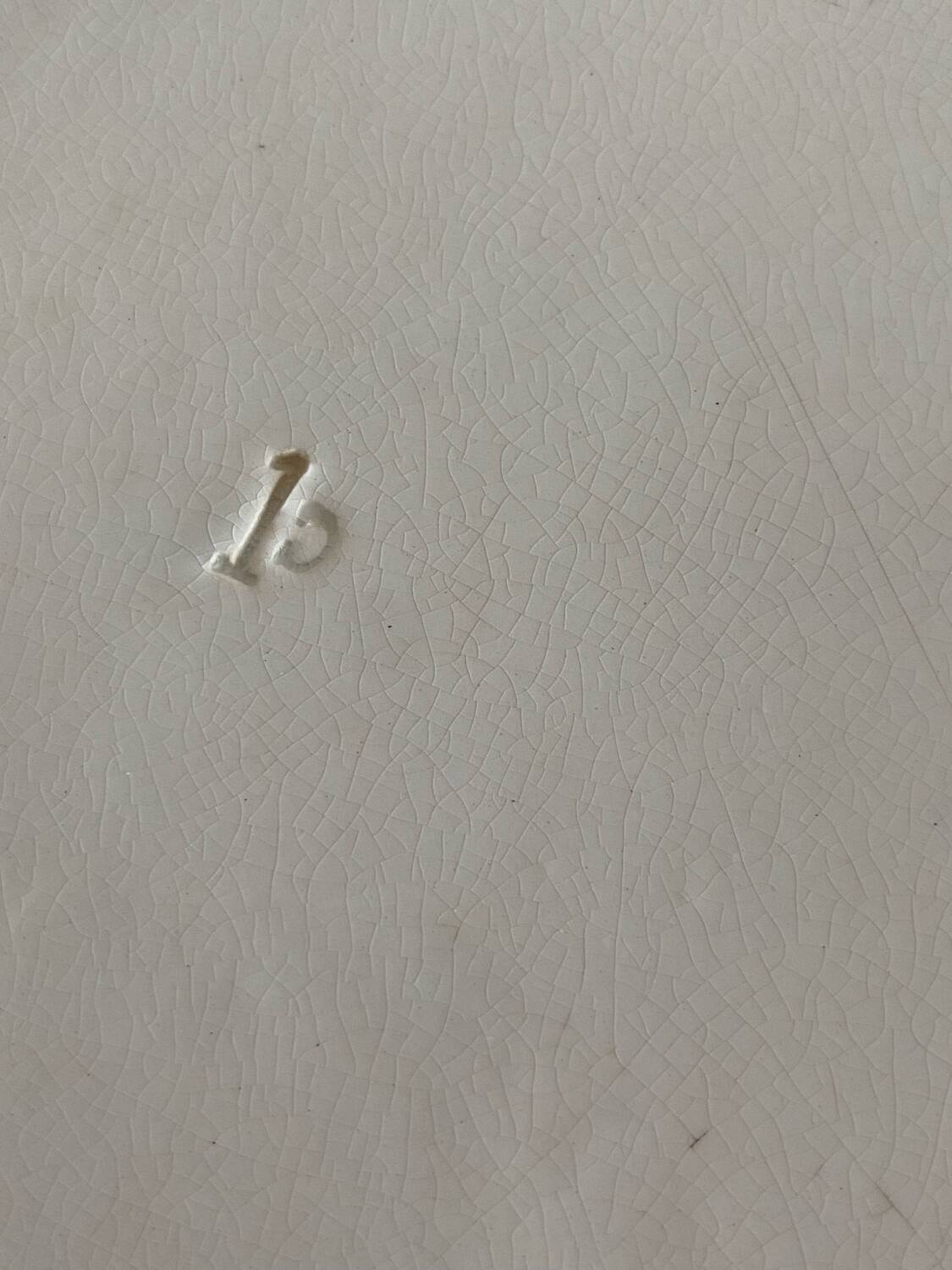 Large Watteau Sarreguemines dish