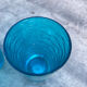 Series of 6 blue glasses