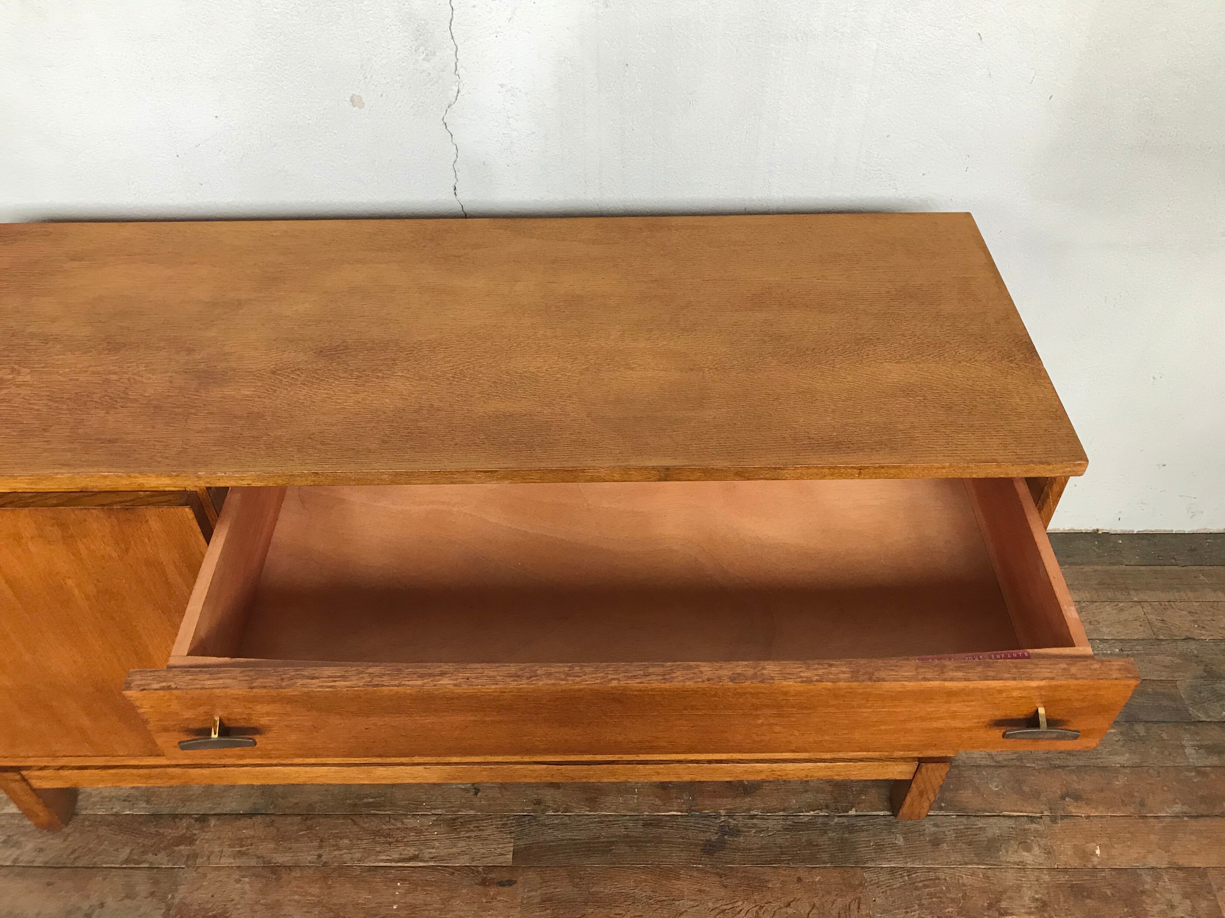 Vintage buffet Marcel Gascoin reconstruction design 1960