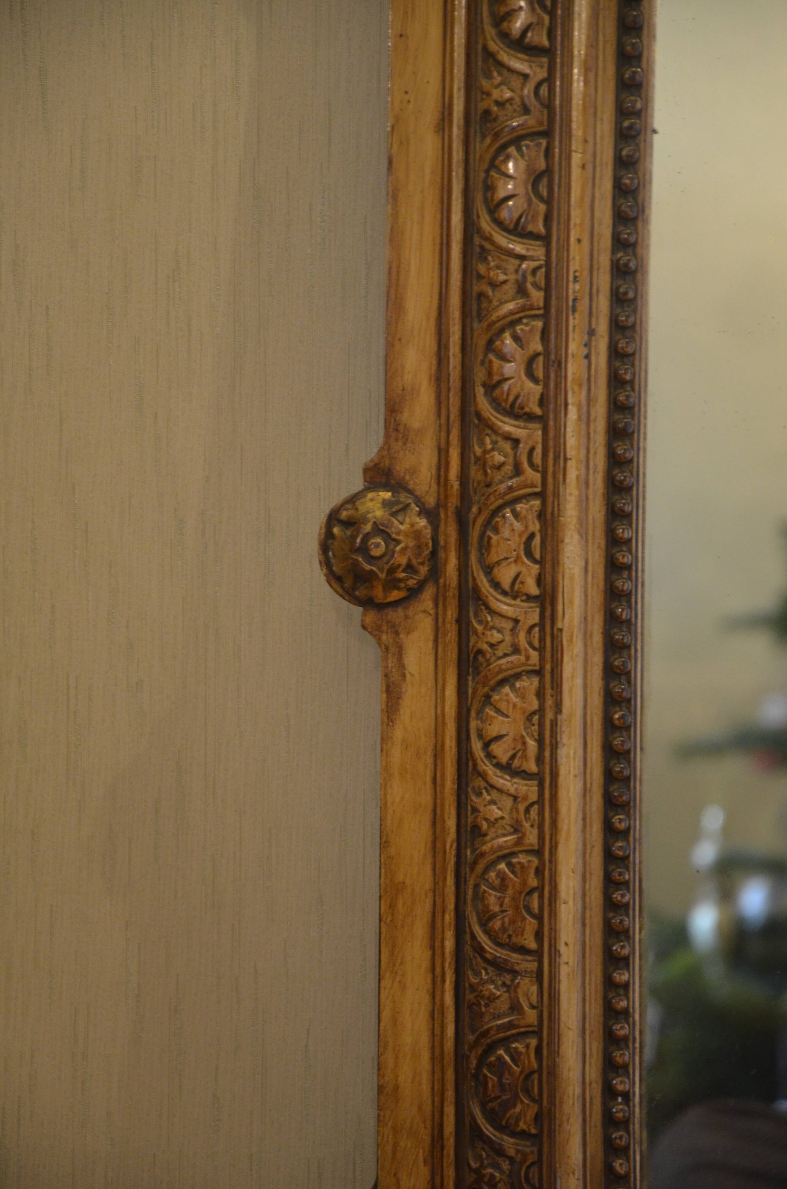 Wooden style mirror 74x104cm