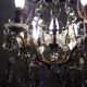 Louis XV-style bronze cage and crystal Baccarat chandelier
