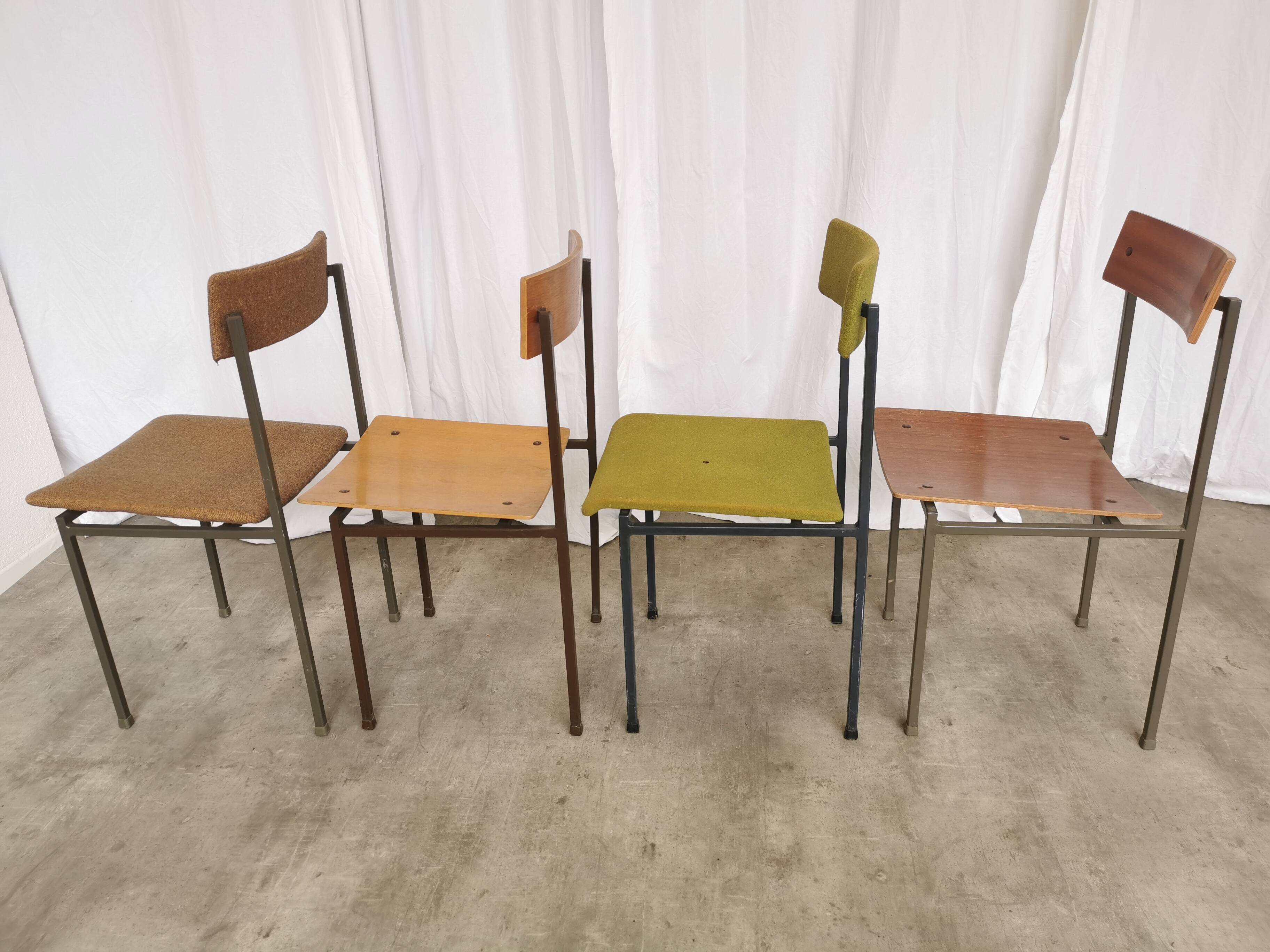 Chaises de salle à manger industrielles vintage - Stol Kamnik années 1970 - Lot de 4 - Mix & Mat