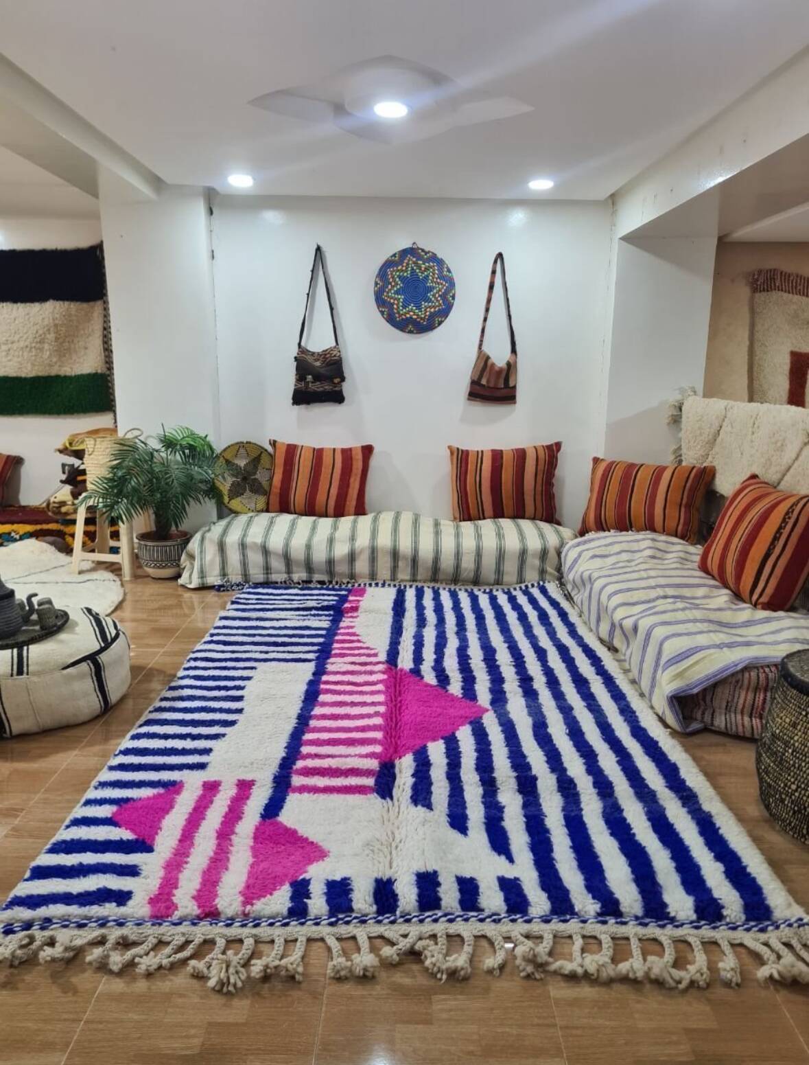 Handmade Beni Ouarain rug 250x150 cm