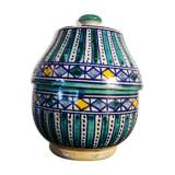 Candy pot ceramic hand painted