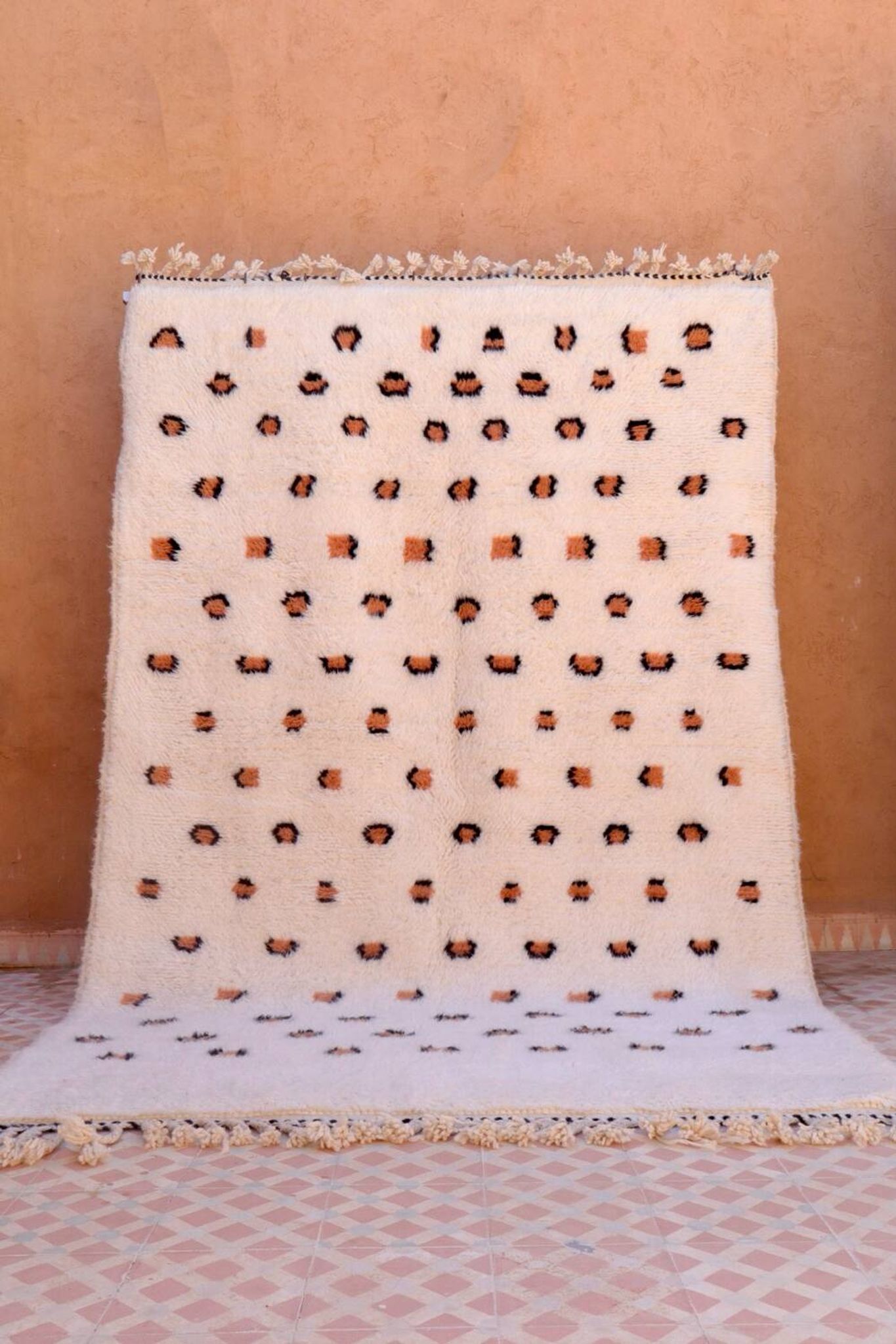 Tapis berbère léopard fait-main