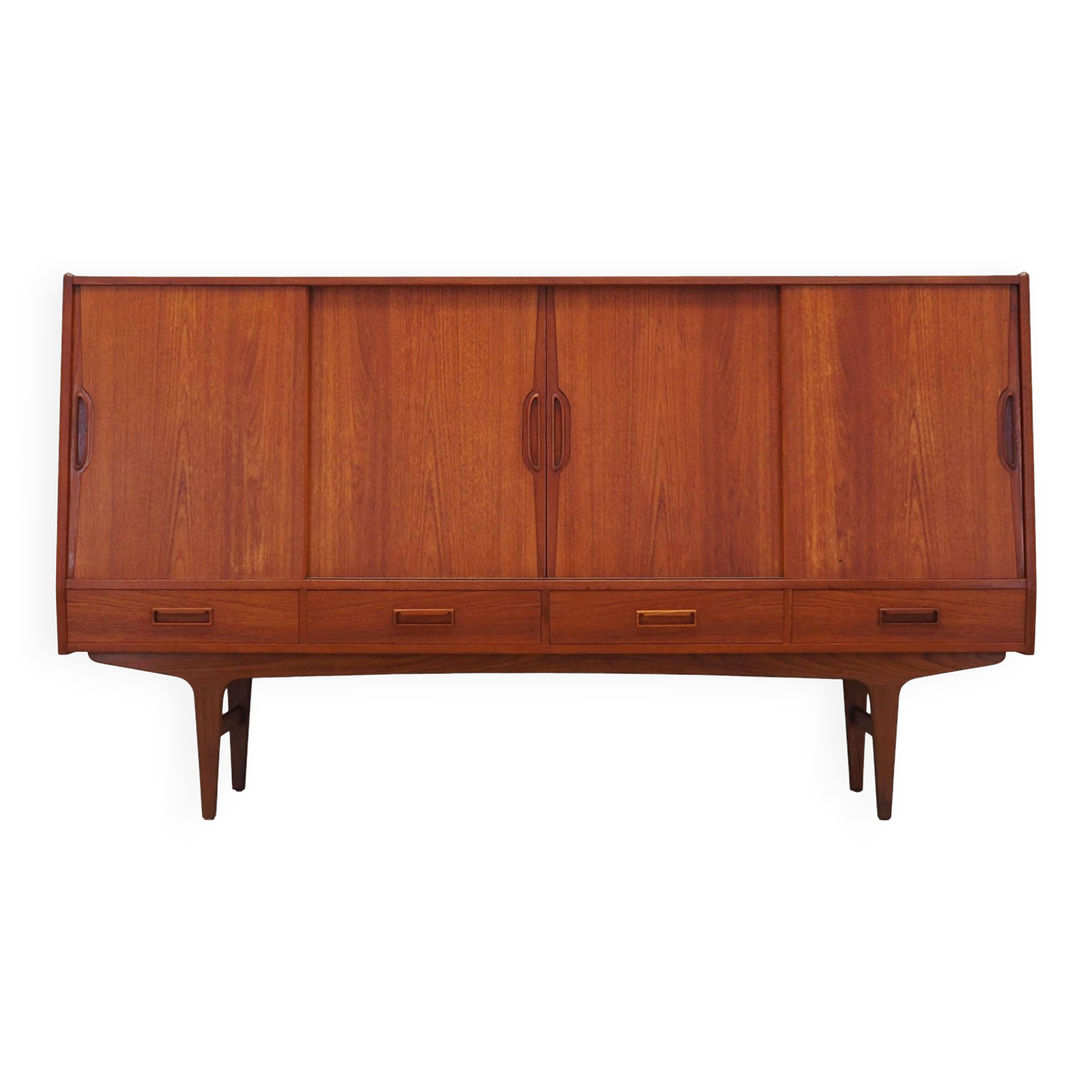 Enfilade en teck, design danois, années 1960, designer : Børge Seindal