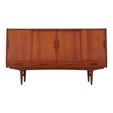 Enfilade en teck, design danois, années 1960, designer : Børge Seindal