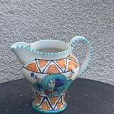Glazed ceramic jug pottery Orvieto made in italy vintage