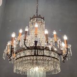 Italian crystal chandelier, 1940s