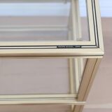 Bookcase shelf Pierre Vandel Paris gilded brass