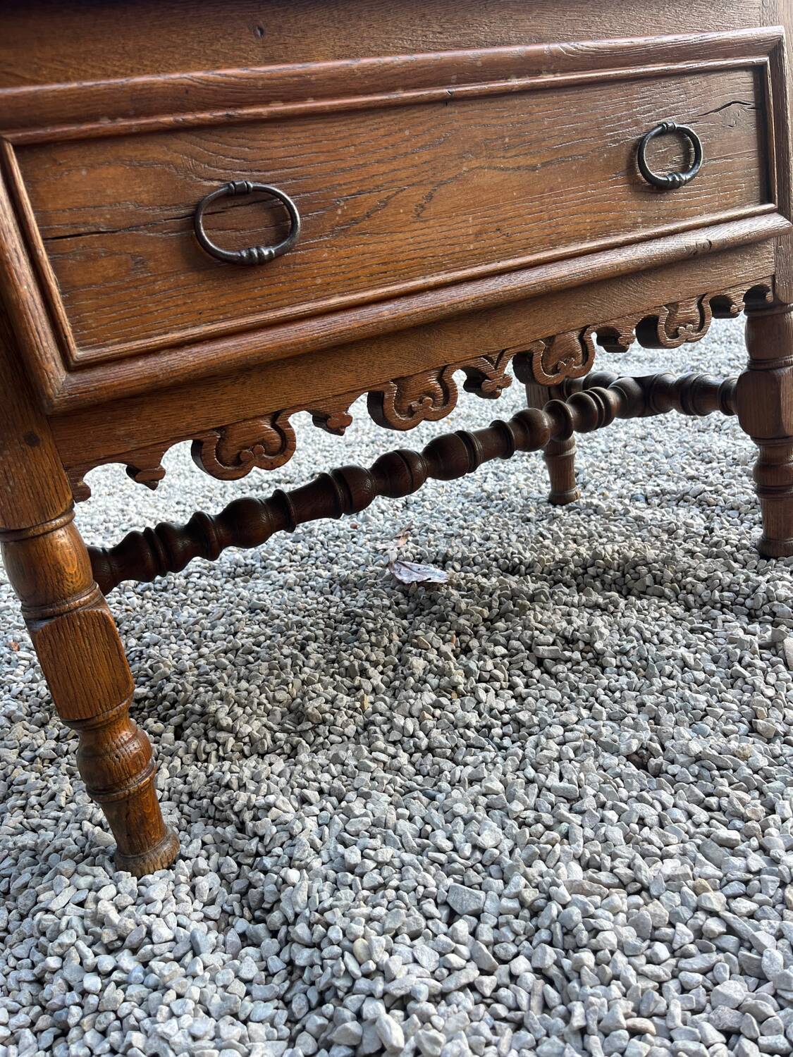 Antique solid oak chest of drawers