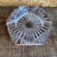 Vintage Star-Designed Glass Ashtray Pocket Bowl #D981
