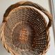 Panier osier gris vert