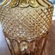 Lot of 2 large vintage vases in amber glass