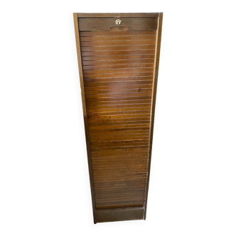 Wood curtain file cabinet