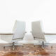 Pair of swivel armchairs 1970's Czechoslovakia