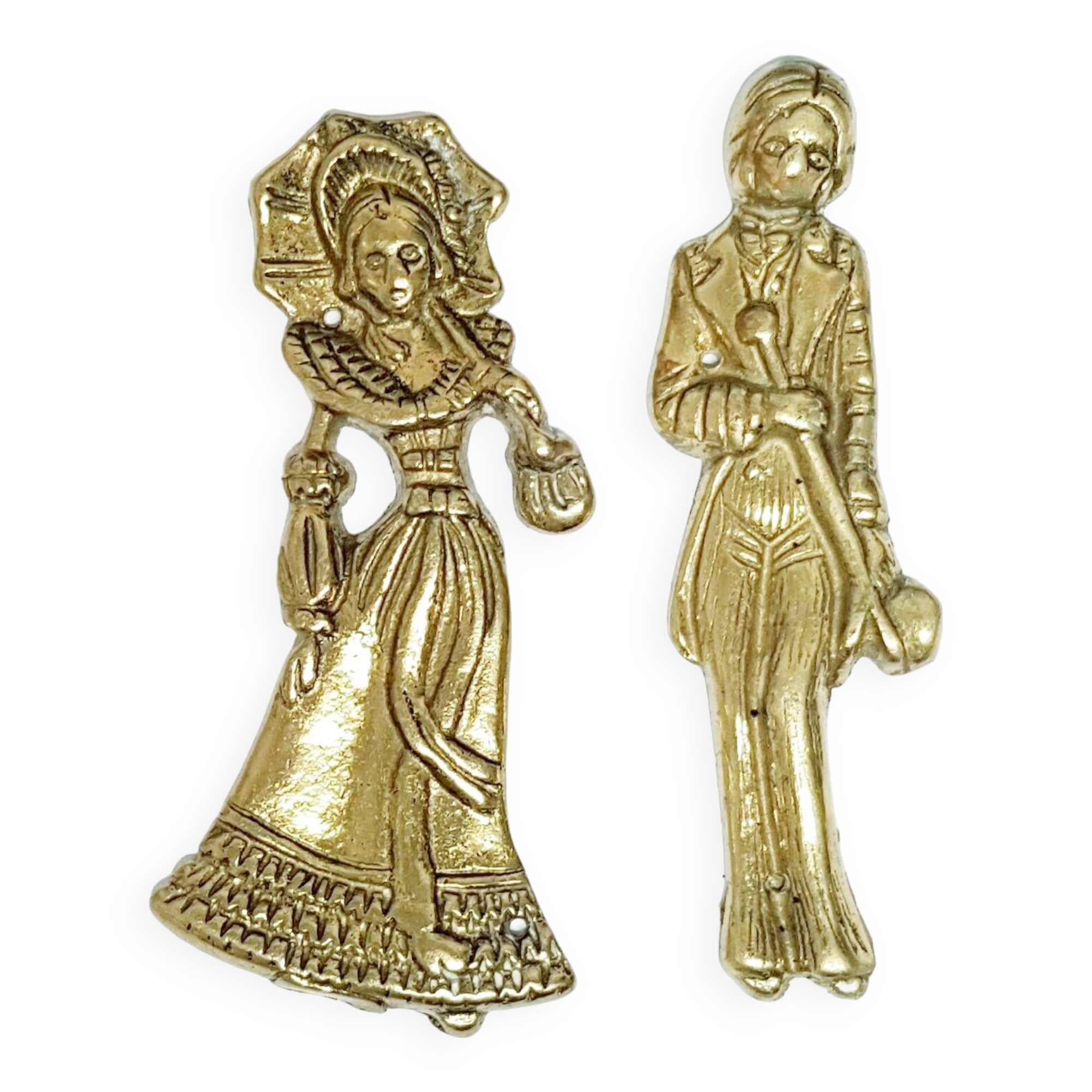 Suite de 2 plaques de porte de salle de bain