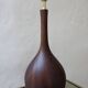 Wooden ceramic lamp stand, made in Italy, 1960
