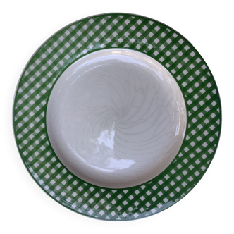 Vichy dinner plates