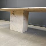 Table de salle à manger en marbre italien, années 1970