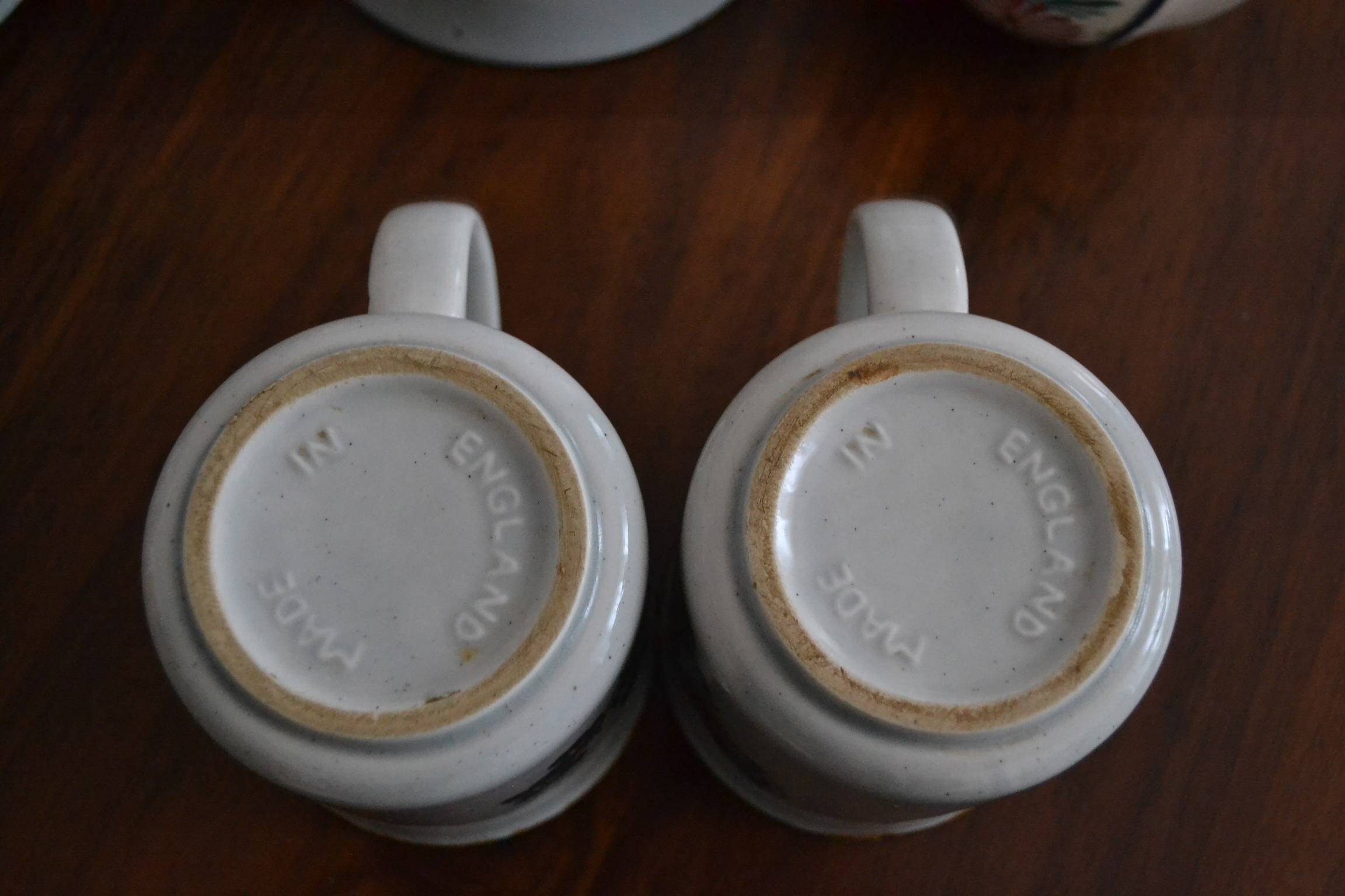 Lot de 2 tasses anglaises