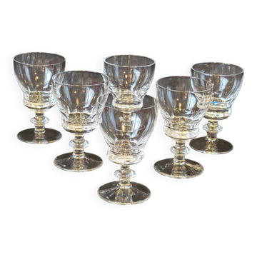 6 Antique Baccarat Cut Crystal Port or White Wine Glasses?