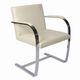 Brno Flat chair by Ludwig Mies van der Rohe and Lilly Reich and produced in the 1990s by Knoll