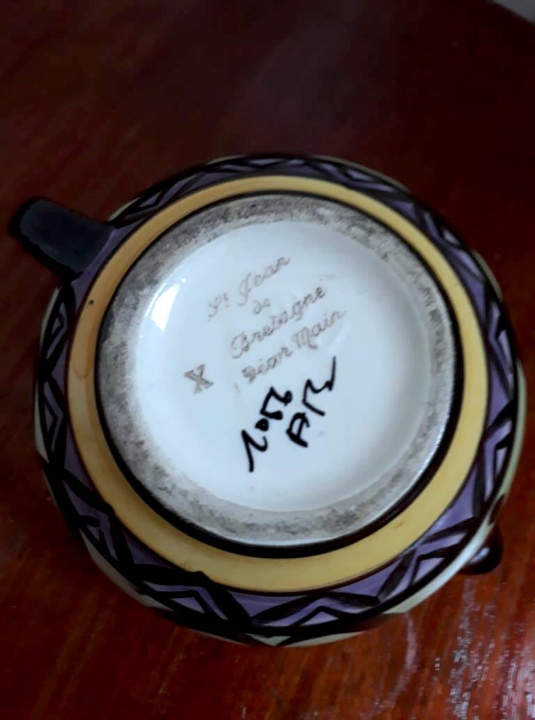 Earthenware lunch set Saint Jean de Bretagne