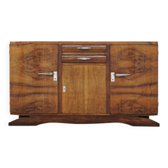 1930s Art Deco walnut sideboard