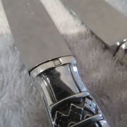 12 Dixi Grand Prix Monaco silver plated dessert knives 20.5cm