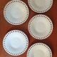 Suite of 5 openwork dessert plates