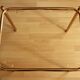 Space Age brass side table with smoked glass plate - Vintage