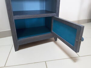 Chevet ou meuble d'appoint années 40 esprit marine
