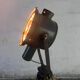 Industrial spotlight floor lamp on tripod PZO STG 4, Poland, 1970s