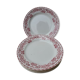 Lot de 6 assiettes plates terre de fer