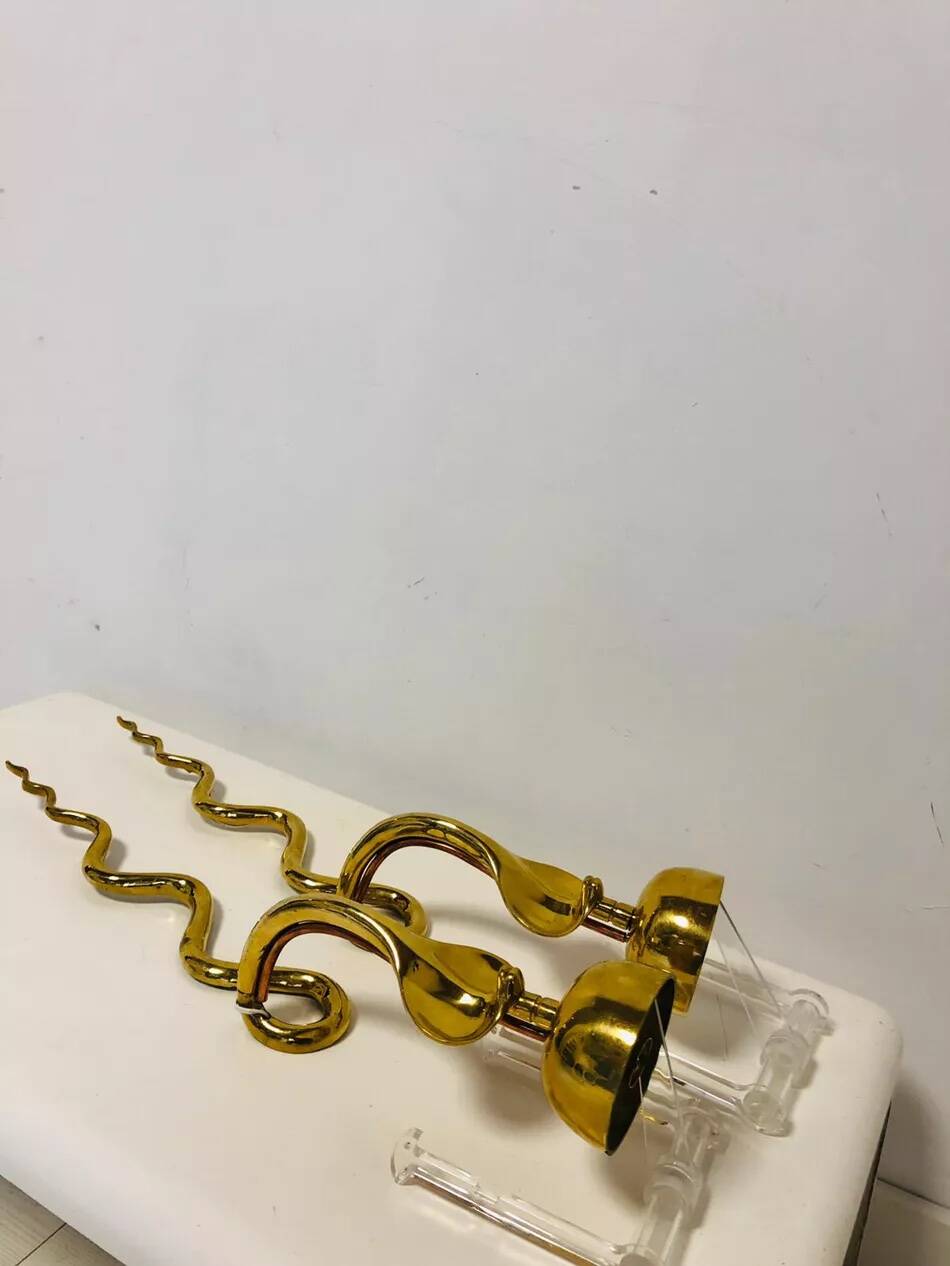 Paire d'appliques en bronze doré